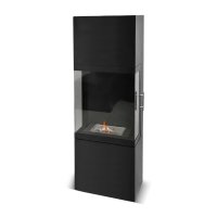 Напольный биокамин SafeFlame Tower черный