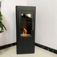 Напольный биокамин SafeFlame Biofire Glass Tower, черный